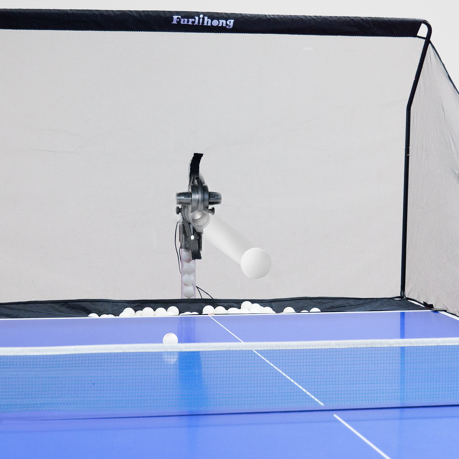 Furlihong 3804BH Table Tennis Robot with Ball Recycling Net