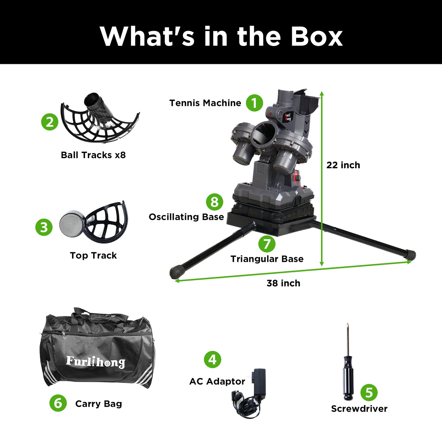 Furlihong 3807BH Tennis Pitching Machine