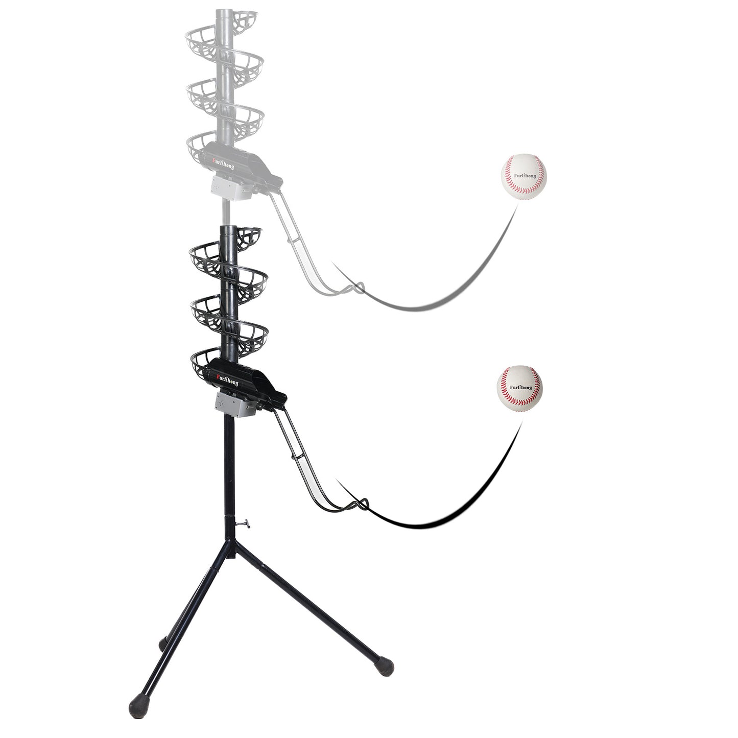 777BH-B 2 in 1 Automatic Baseball Pitching Machine Feeder