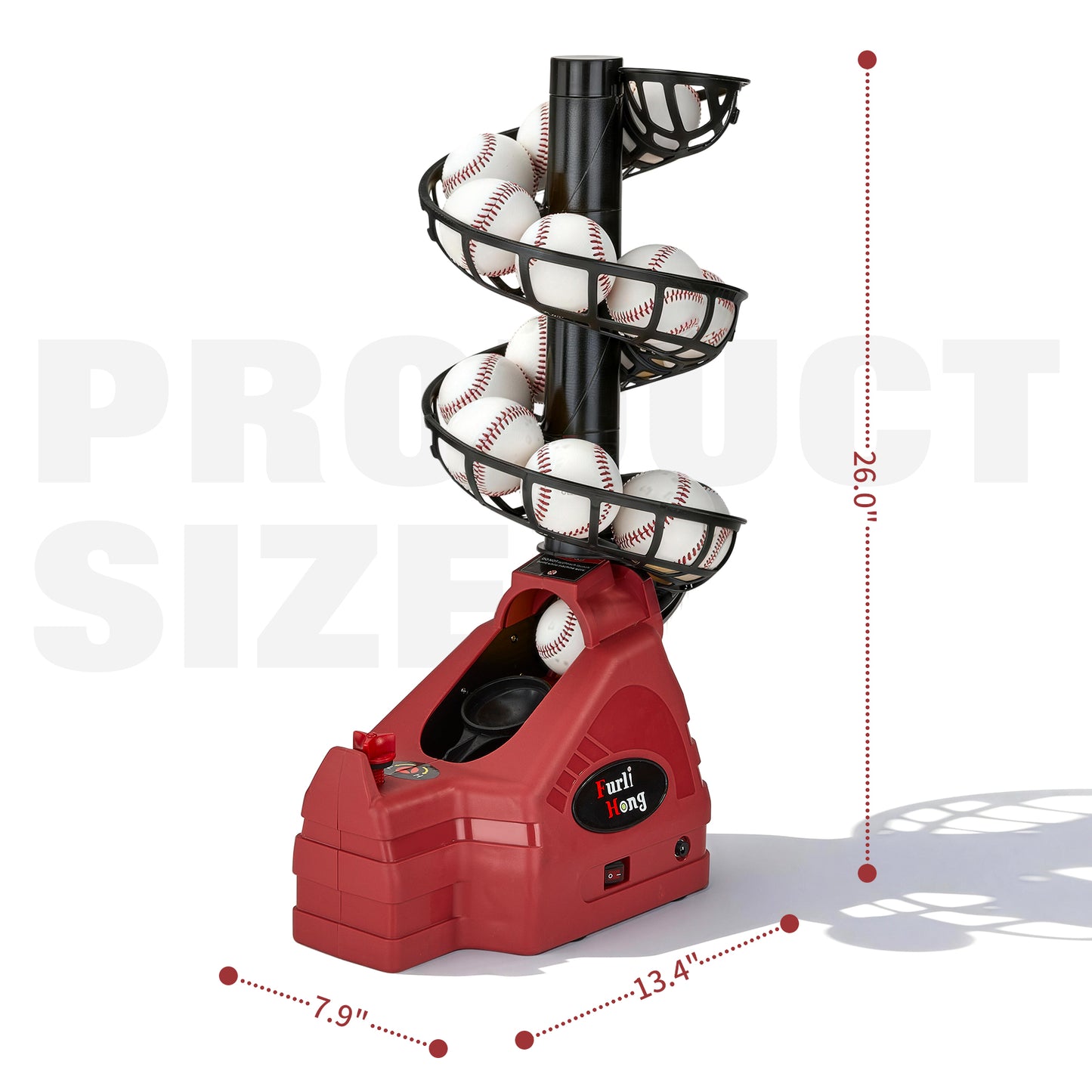 698TPCBH 4-in-1 Toss Machine for Baseball Tennis Pickleball and Cricket