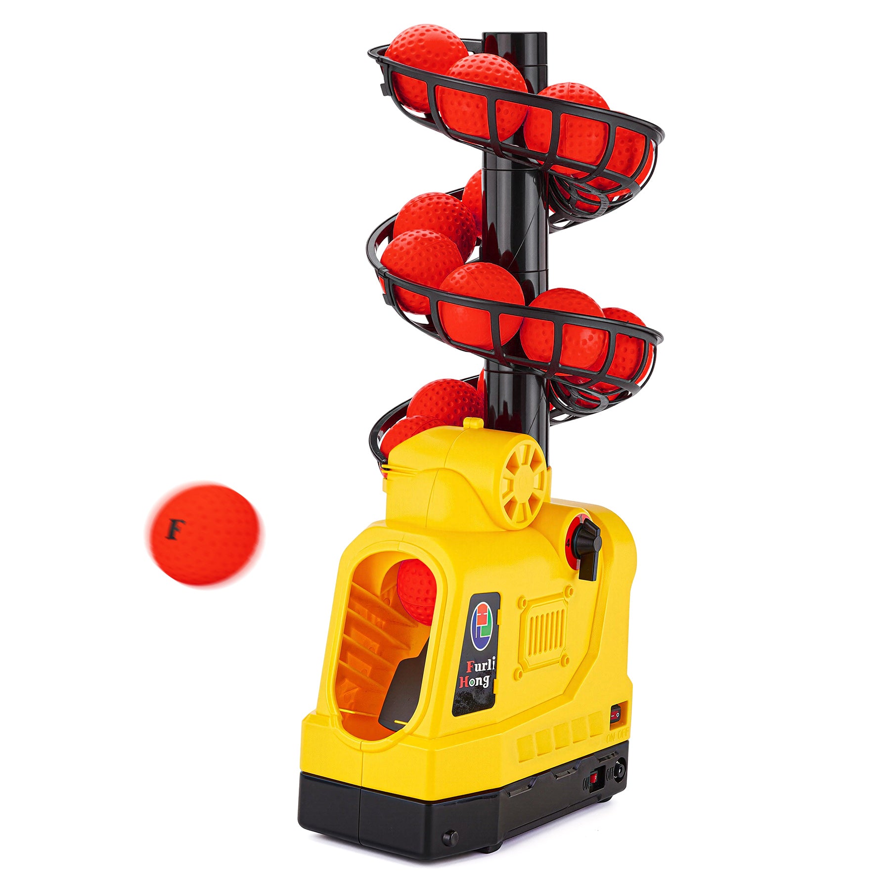 681TPCBH 4-in-1 Pitching Machine for Baseball Pickleball Tennis Cricket