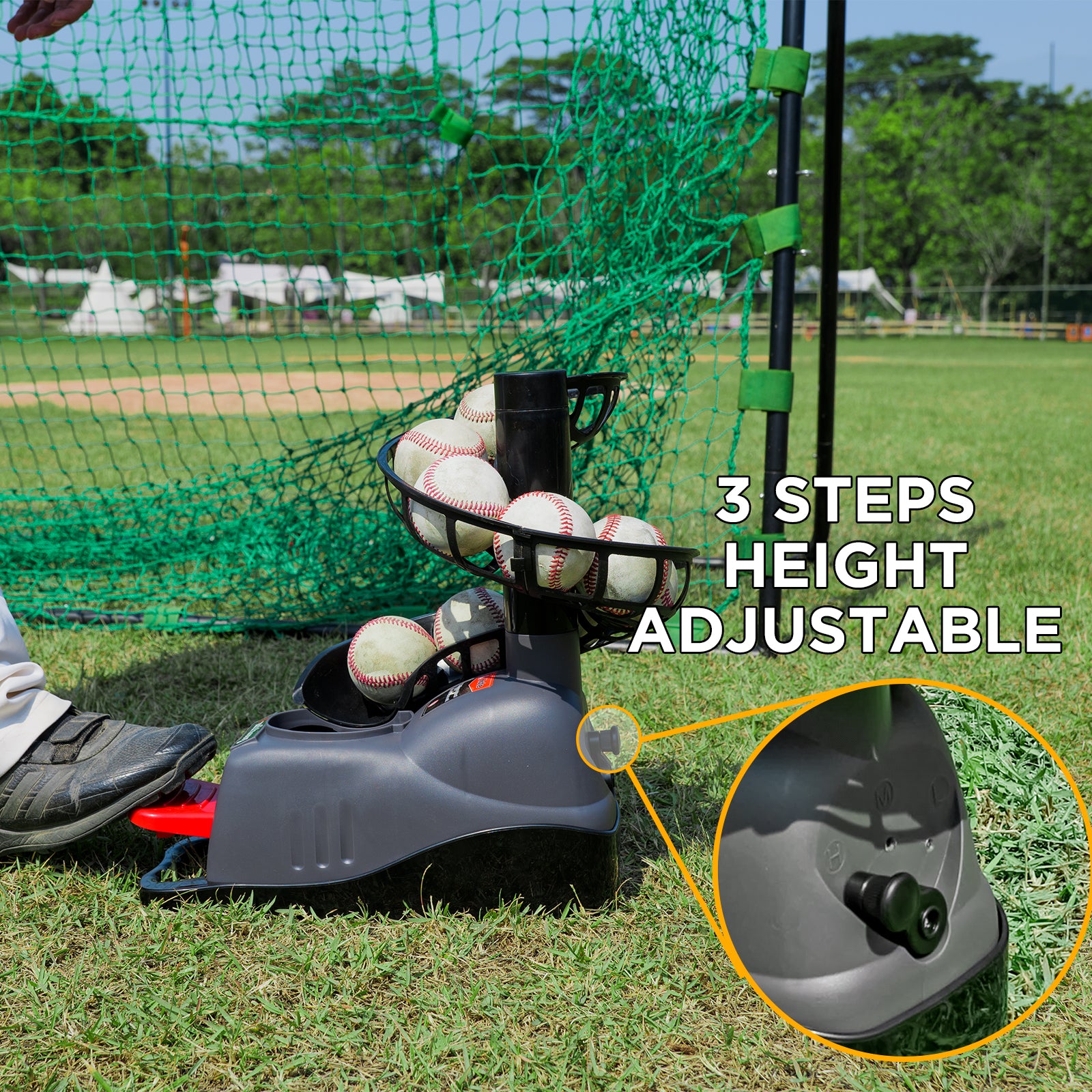 3 steps height adjustable