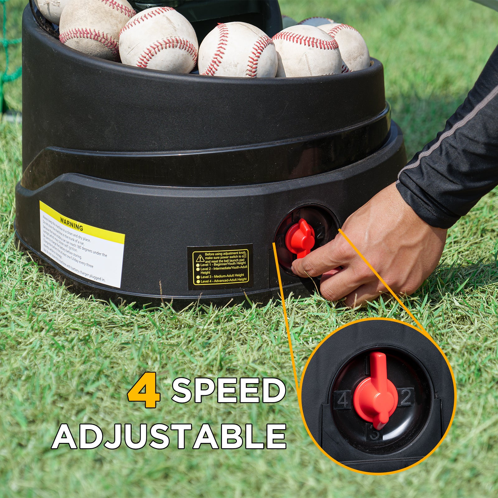 6902BHA Rechargeable Baseball/Softball Toss Machine