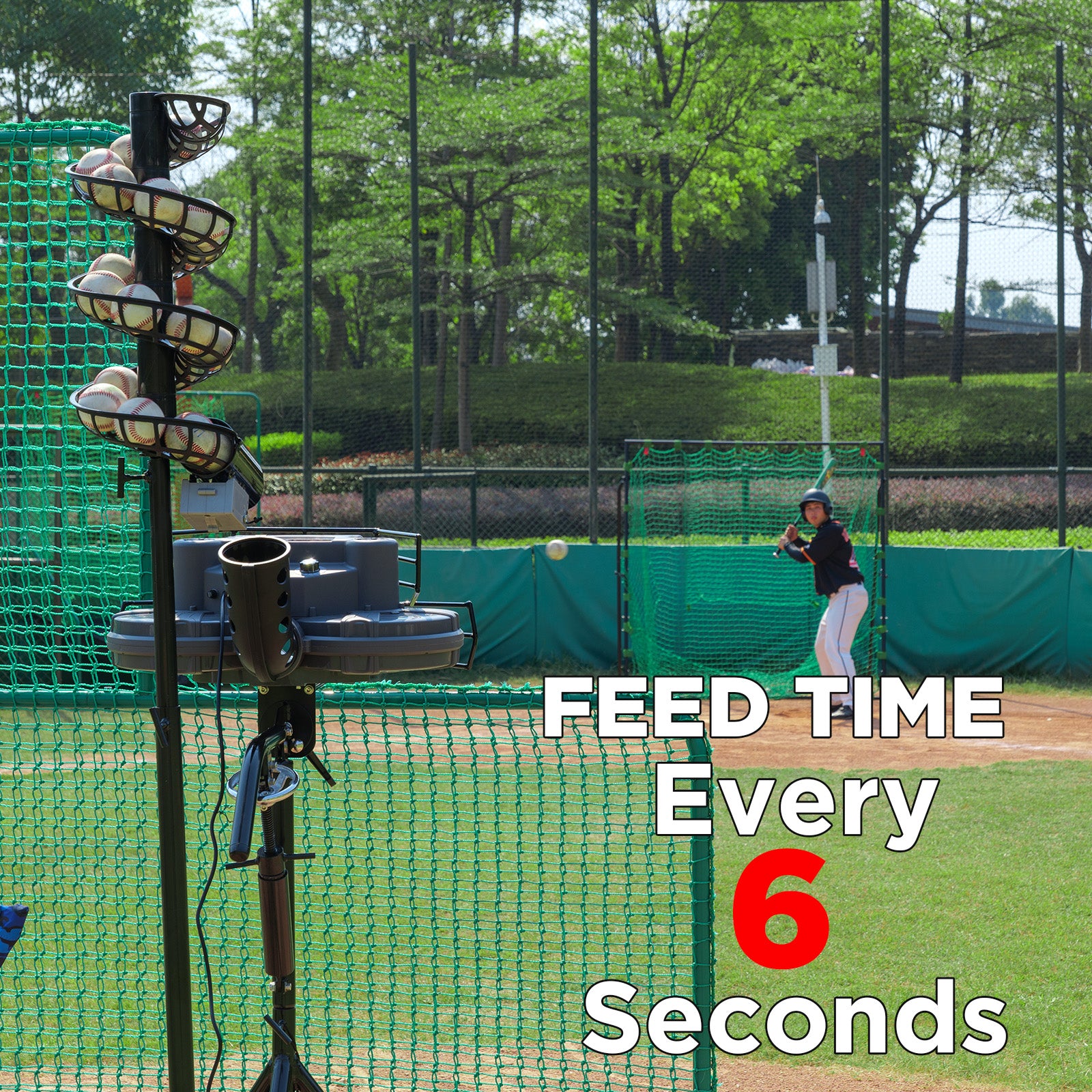 777BH-B 2 in 1 Automatic Baseball Pitching Machine Feeder
