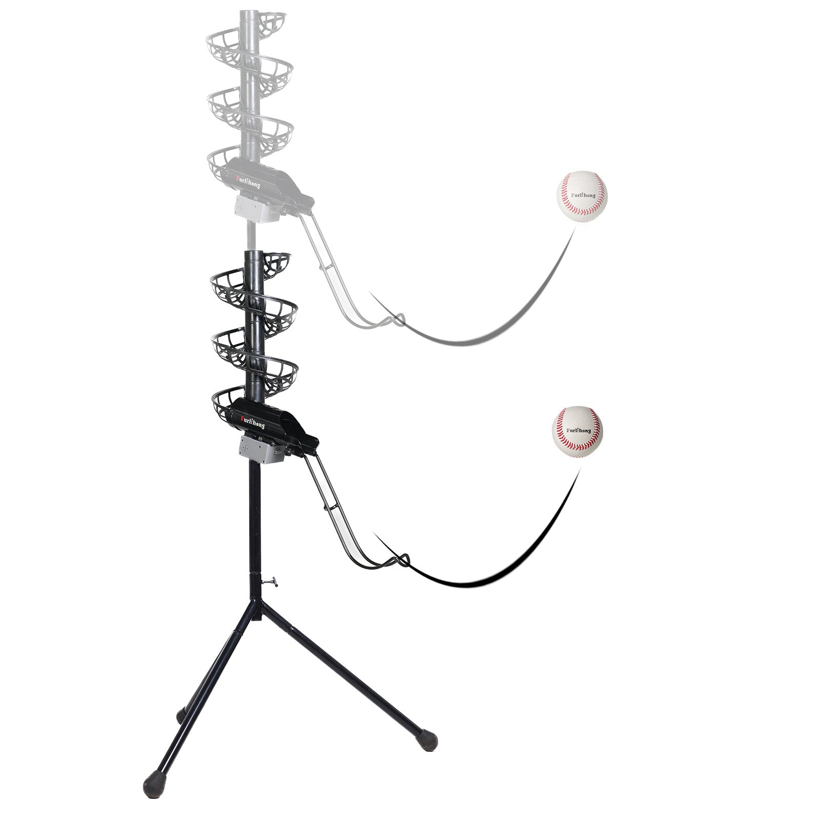777BH-B 2 in 1 Automatic Baseball Pitching Machine Feeder