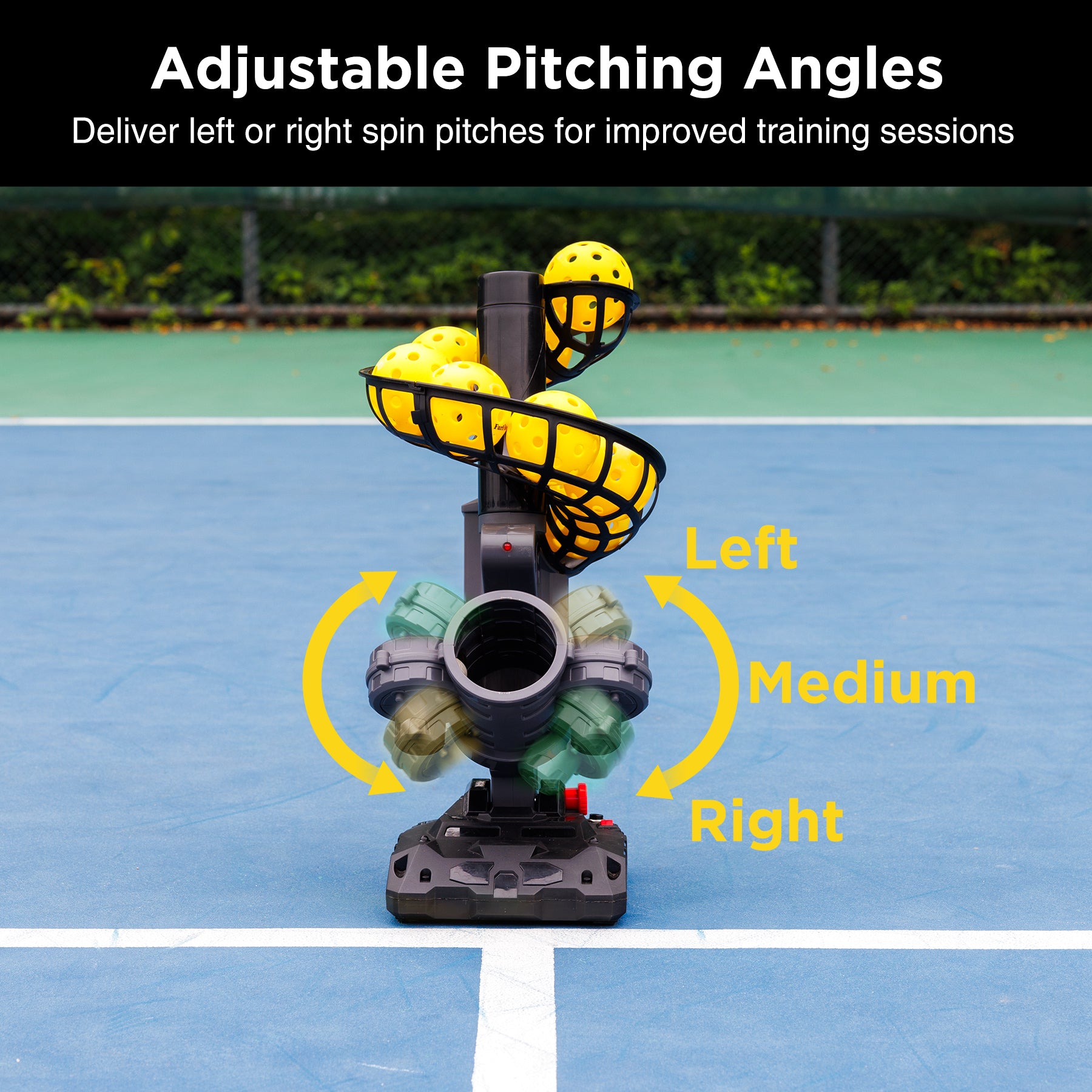 adjustable pitching angles