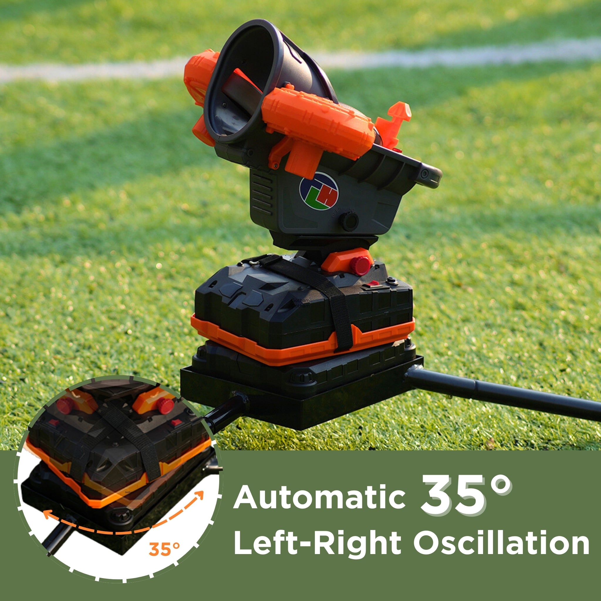 Automatic 35° Left-Right Oscillation