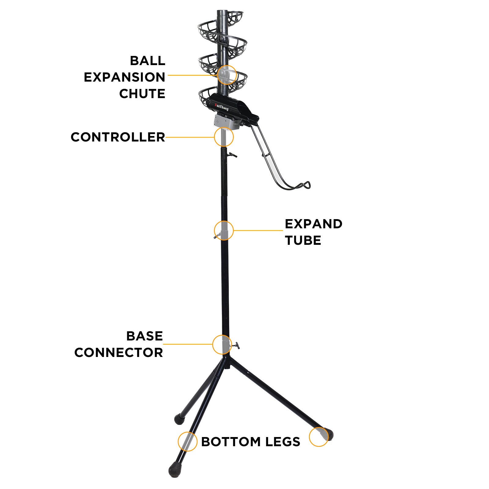 777BH-B 2 in 1 Automatic Baseball Pitching Machine Feeder