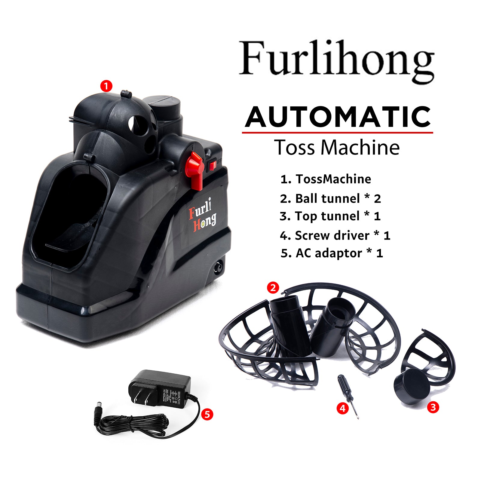 6802BH 2 in 1 Baseball & Tennis Ball Launcher Machine for Kids