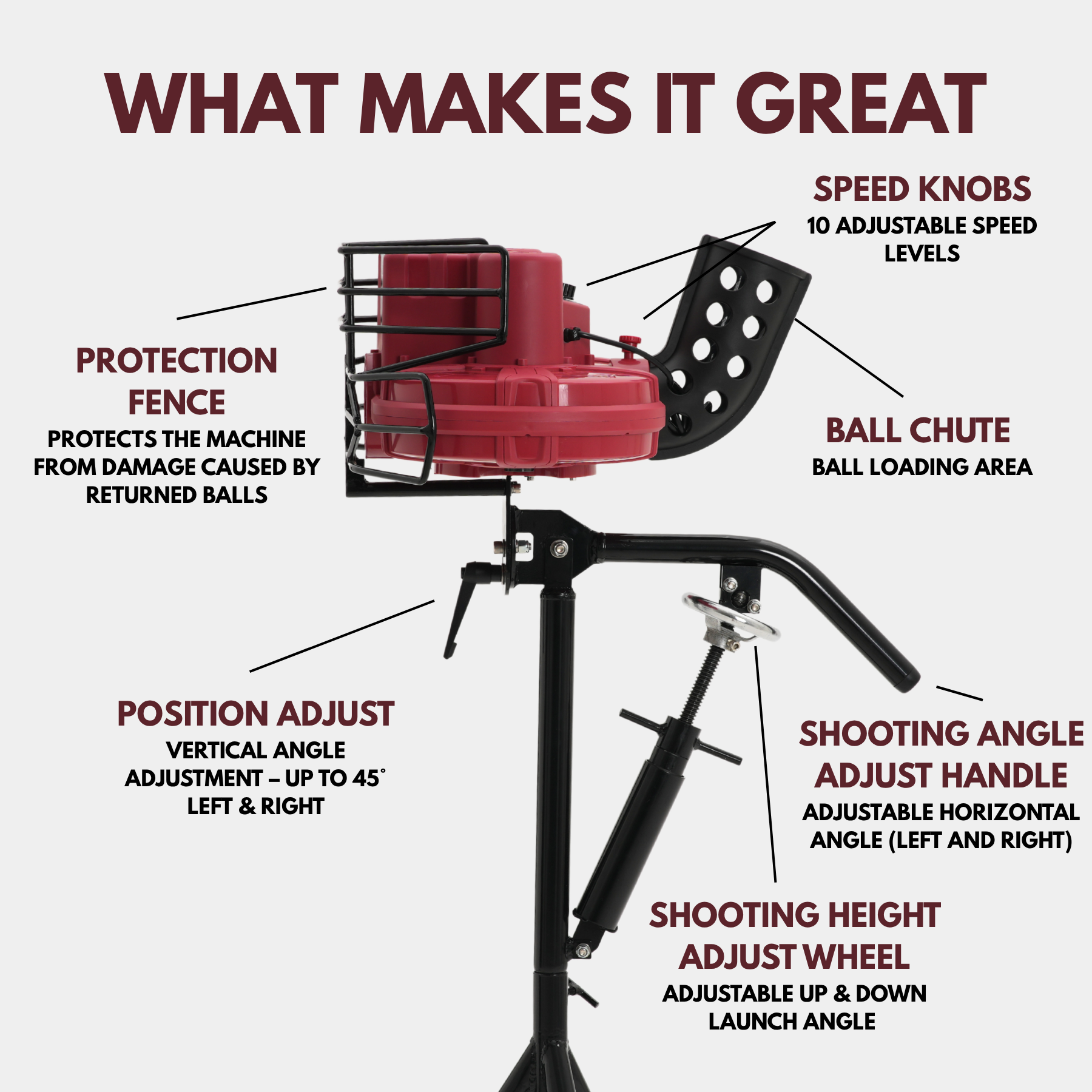 737BH Dual-Wheel Baseball Pitching Machine