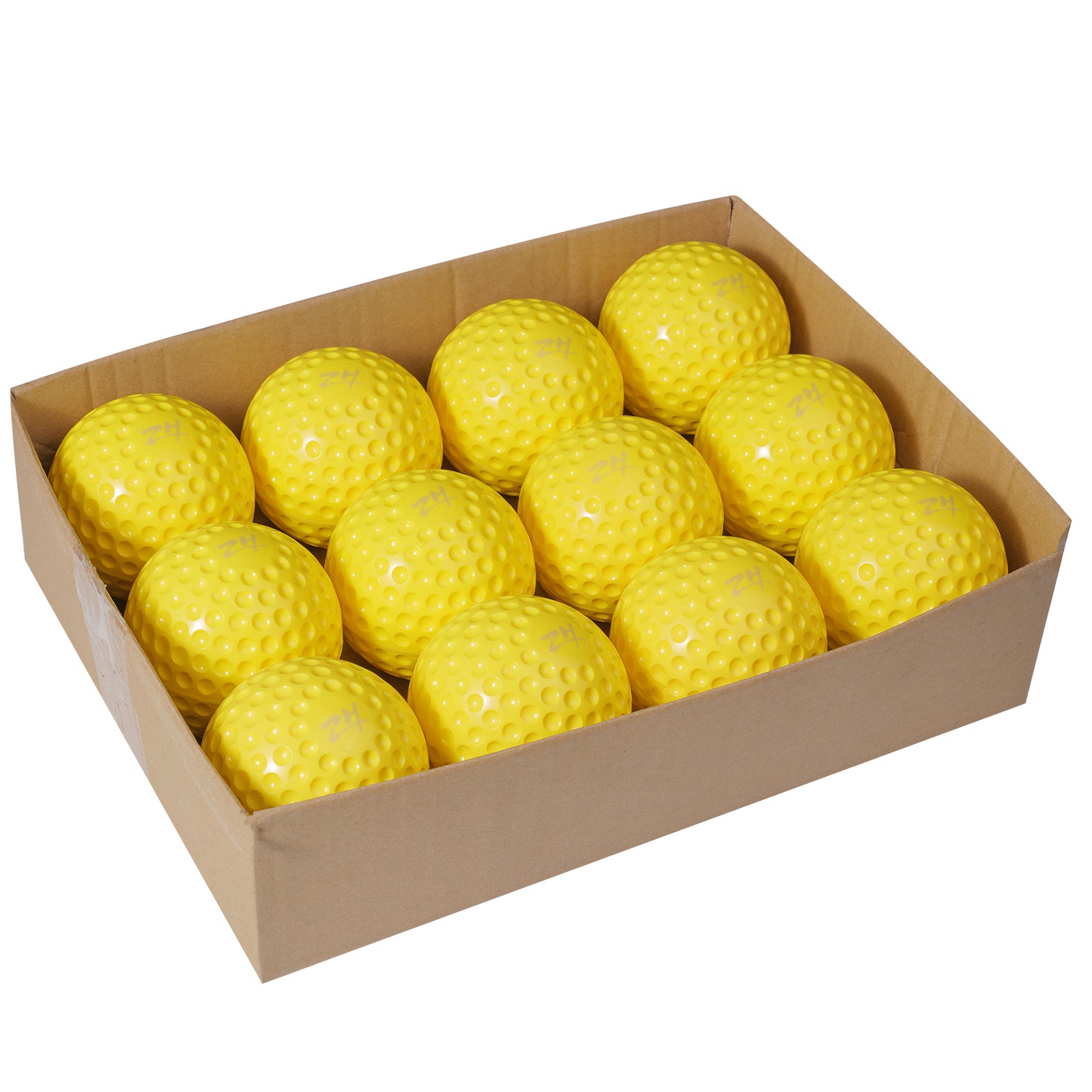 12-Pack 12-Inch Sting-Free Dimpled Training Softballs Only For 6902BHA