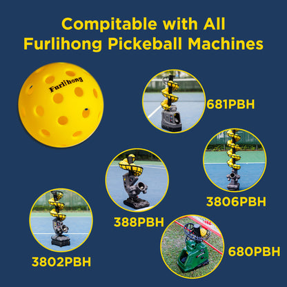 Furlihong 16 Pcs Standard Pickleballs - 74 mm/2.9 inch