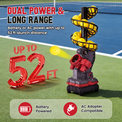 3816PBH Pickleball Machine with Remote Control for All Skill Levels