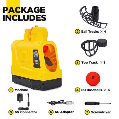 681TPCBH 4-in-1 Pitching Machine for Baseball Pickleball Tennis Cricket [Presale!]