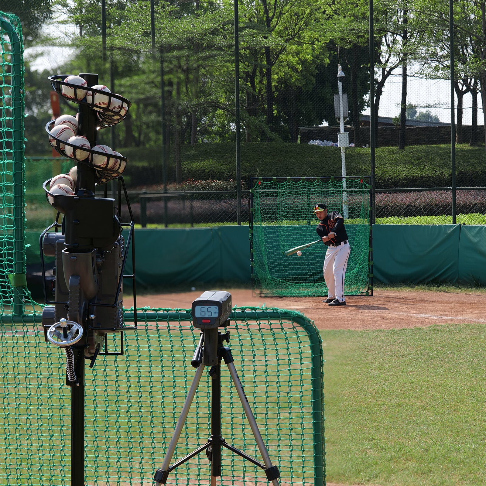 boy plays baseballs