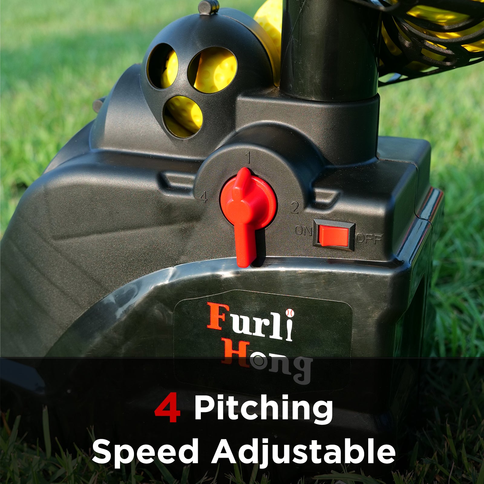 4 Pitching Speed Adjustable