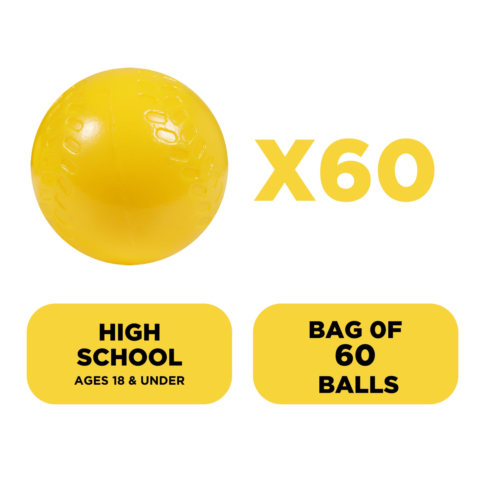 60-Pack Ping Pong Size Training Balls Only for 692BH