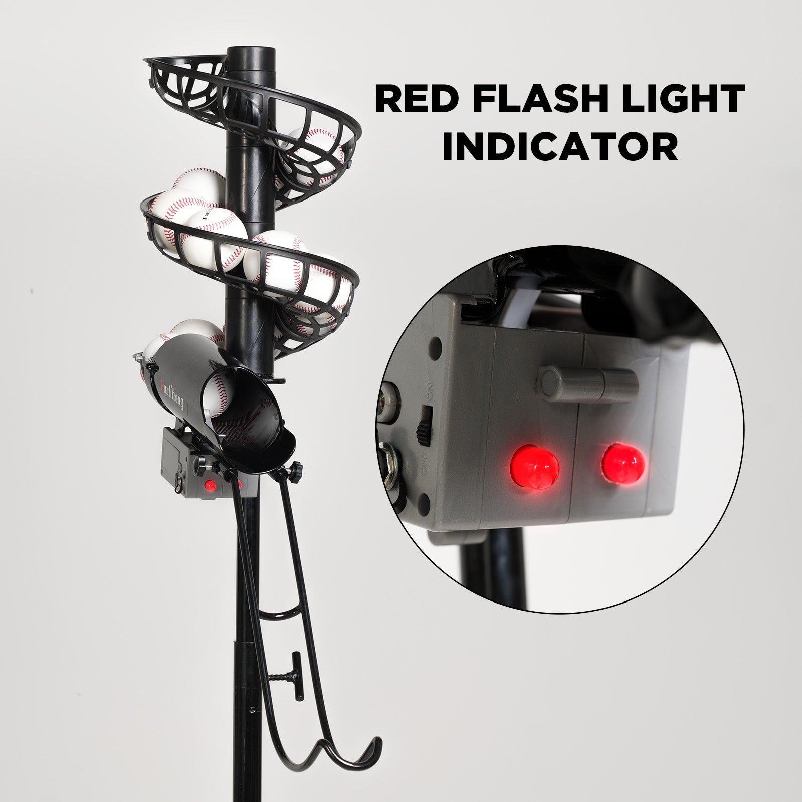 777BH-B 2 in 1 Automatic Baseball Pitching Machine Feeder