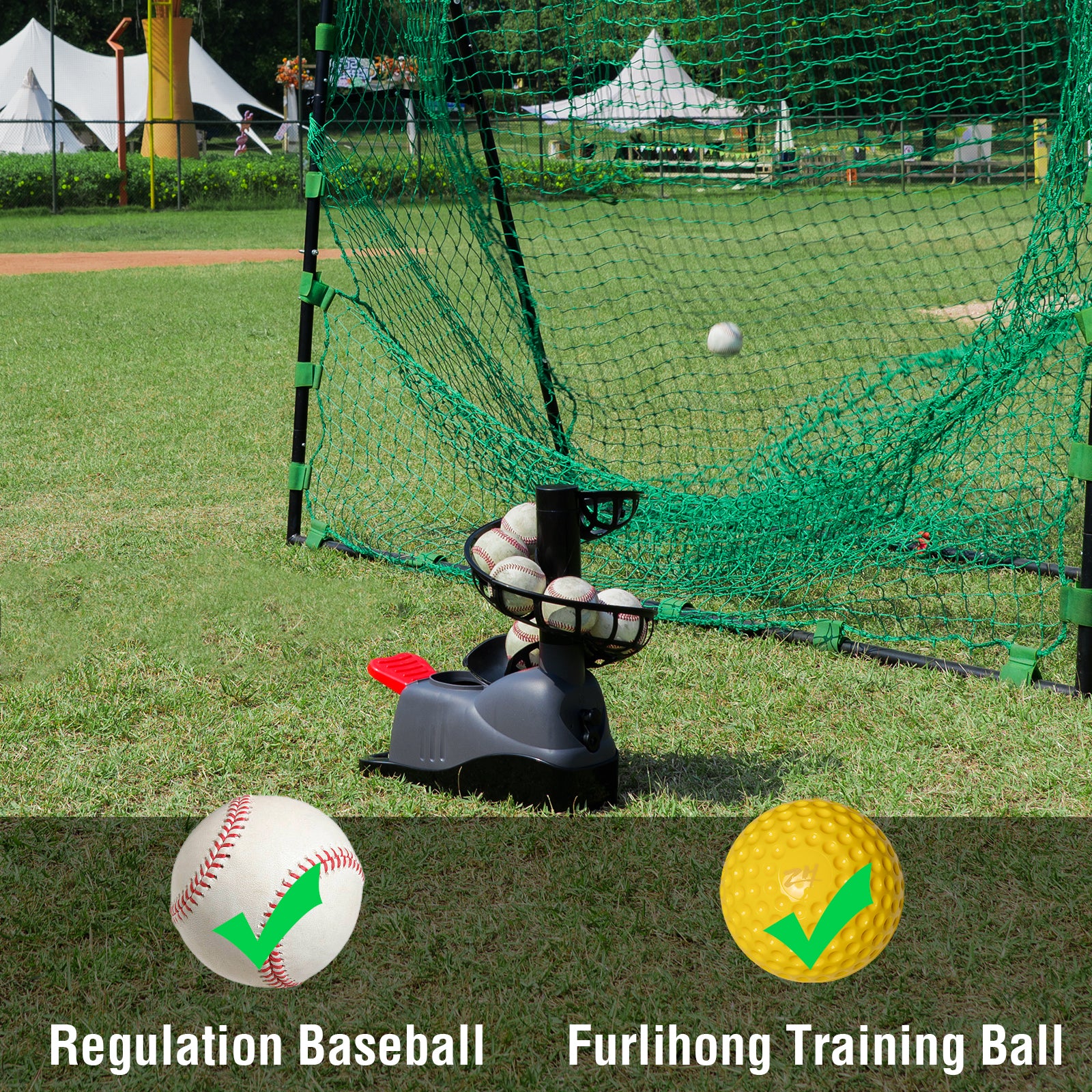 regulation baseball and training ball