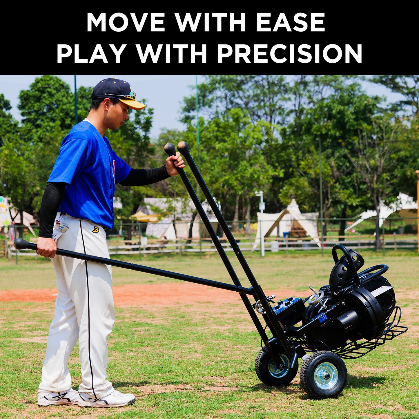 Machine easy to move